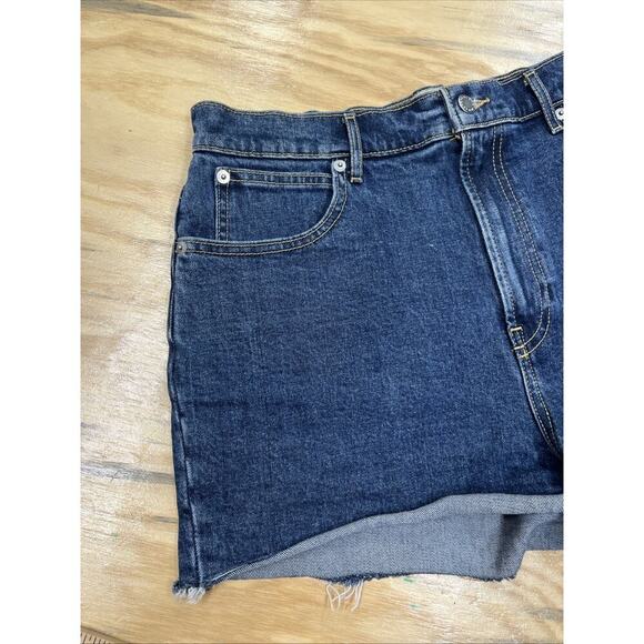 Everlane Shorts Womens 30 The Way High Denim Short Cutoff Medium Wash Blue - Picture 4 of 8